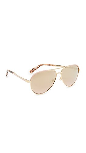Kate Spade New York Women's Amarissa Aviator Sunglasses, Gold Pink/Gold Gradient Pink, 59 mm