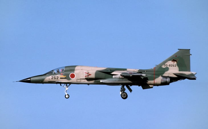 A Mitsubishi F 1 of the JASDF