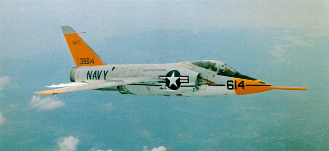 A Navy Grumman F11F 1 Tiger BuNo 138614 from the Naval Air Test Center