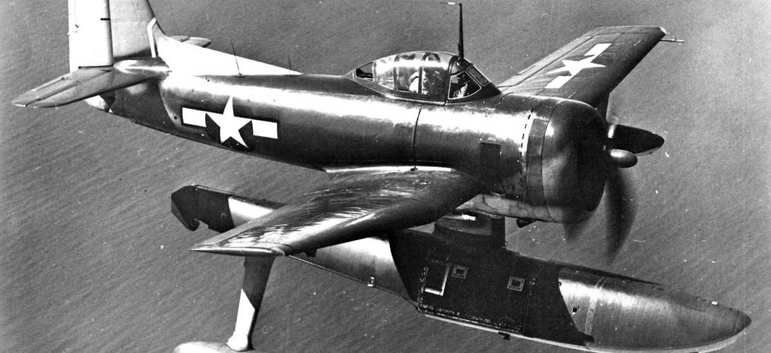 A U.S. Navy Curtiss SC 1 Seahawk BuNo.35299 in flight.