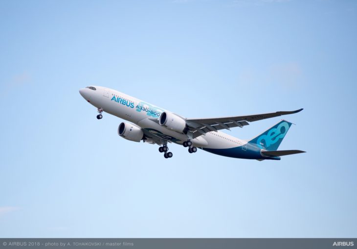 A330 800neo first flight takeoff