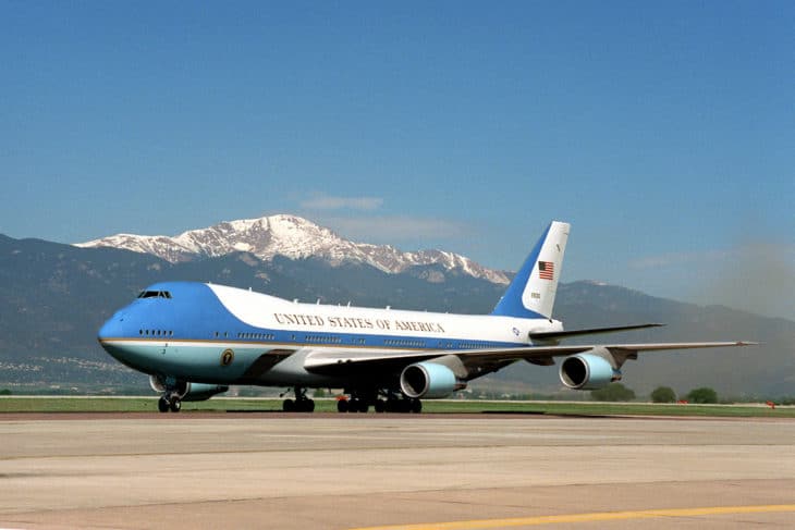 Air Force One on the ground.