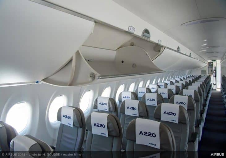 Airbus A220-300 Interior Single Aisle