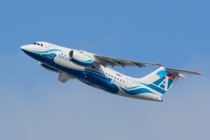 Antonov An-148 Angara Airlines - Climbing