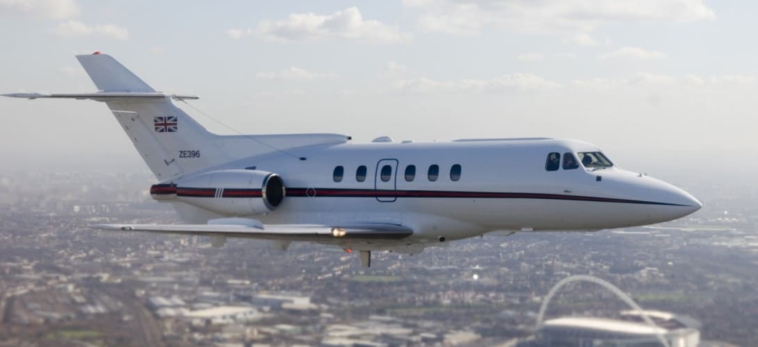 BAe125 aircraft from a flight of 32 The Royal Squadron