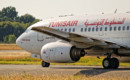 Boeing 737 600 Tunisair engine closeup