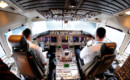 Continental Airlines Boeing 767 400ER flight deck.