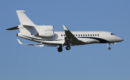 Dassault Falcon 8X arriving at Farnborough