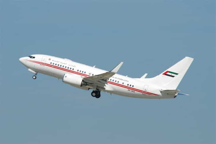 Dubai Air Wing Boeing 737 700 A6 HRS