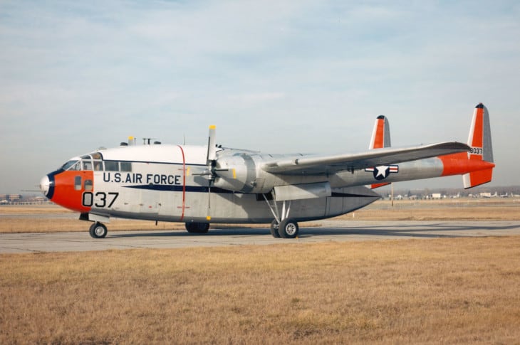 Fairchild C 119J Flying Boxcar at the National Museum of the United States Air Force. 1
