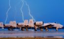 Lightning strike near A-10 Warthog