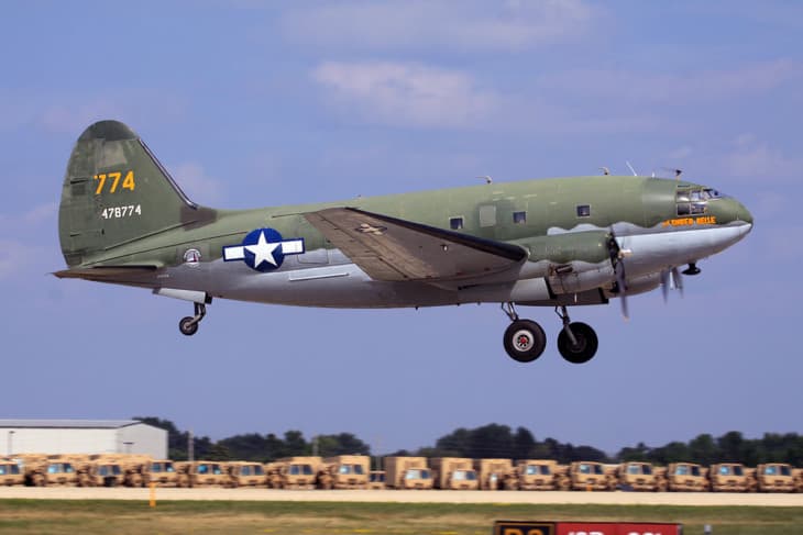 N78774 Curtiss C 46 Commando. Tinker Belle