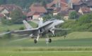 Swiss FA 18 Hornet taking off