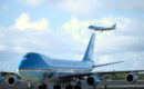 The two Boeing VC 25A Air Force One