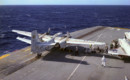 Tracker 845 prepares to launch from HMAS Melbourne