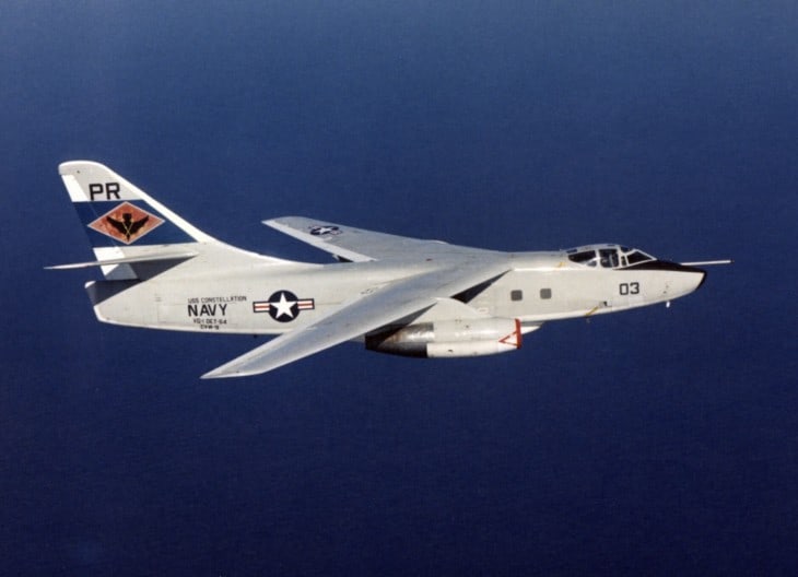 U.S. Navy Douglas EA 3B Skywarrior from Fleet Reconnaissance Squadron VQ 1