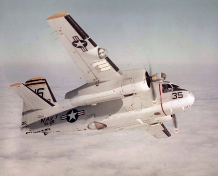 U.S. Navy Grumman S2F 1 Tracker from Antisubmarine Squadron VS 29 Tromboners in flight