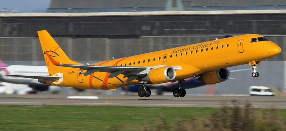 VQ BRY Saratov Airlines Embraer 195AR