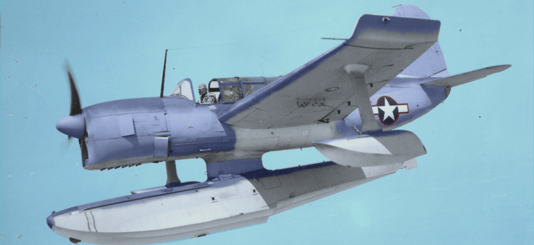 Curtiss SO3C 1 Seamews flight in July 10 1943